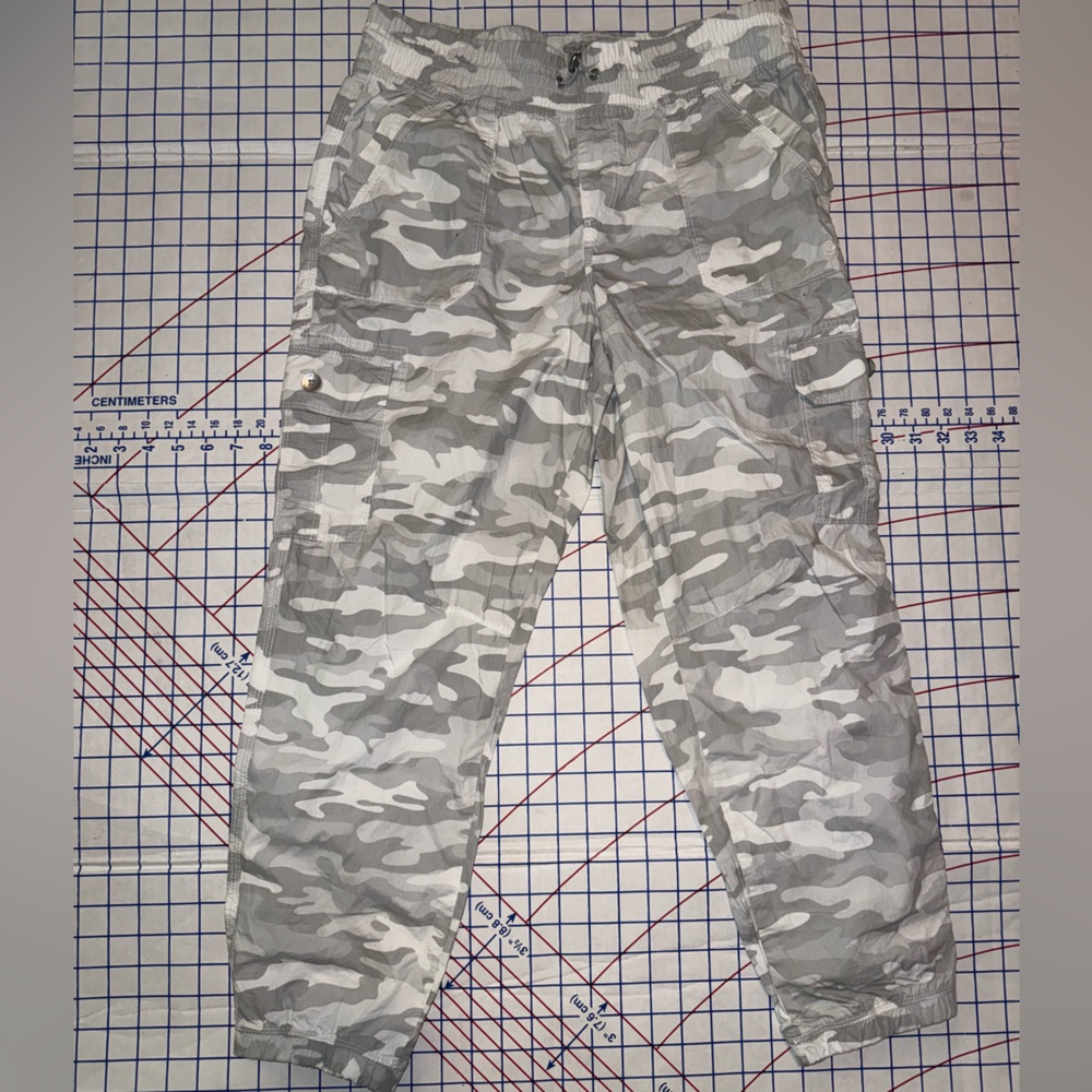 Calvin Klein Gray Camouflage Pants